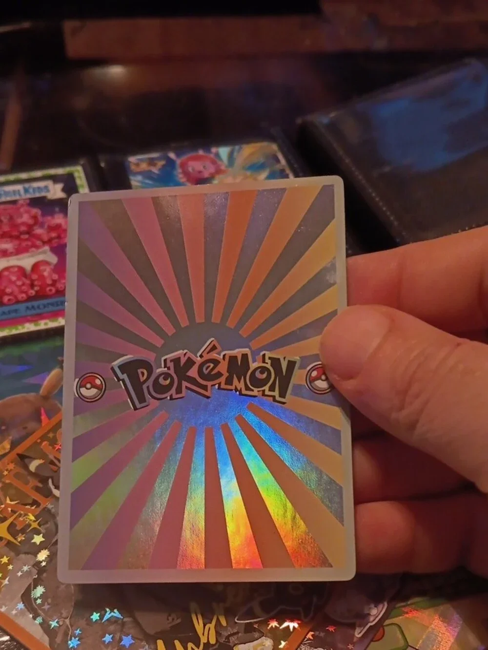 Pokemon Vaporeon Holographic Star-Foil Card - Blue